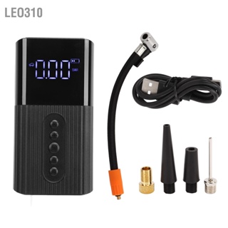 Leo310 เครื่องสูบลมยางไร้สายแบบพกพาจอแสดงผลดิจิตอลพร้อมไฟ LED สำหรับรถยนต์รถจักรยานยนต์