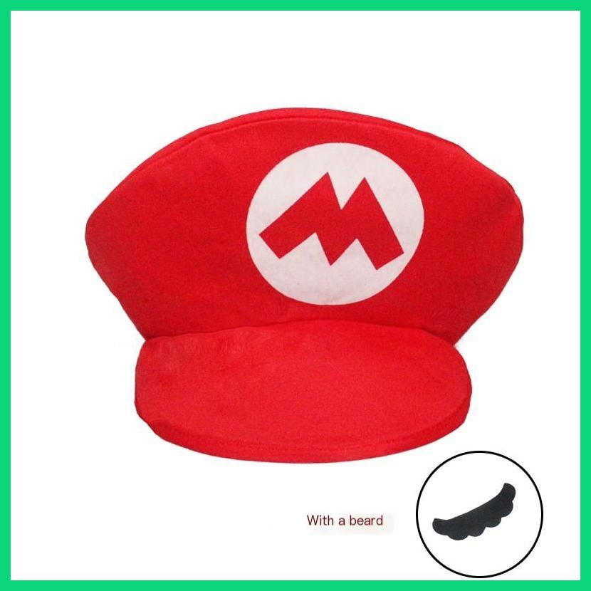 บทบาทเล่น Super Mario หมวก Mario Odyssey คอสเพลย์ฮาโลวีน Ghost เทศกาลตลกอุปกรณ์เสริมนุ่มทนทานเกม jiv