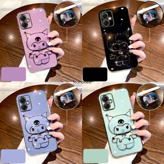 เคส Xiaomi Redmi Note 12 Pro เคส Redmi Note 12S เคส Redmi 10 Case Redmi 10 Prime Plus Case Cool Anime Melody Cute Cartoon Vanity Mirror Kuromi Stand Holder With Metal Sheet Phone Cover Cassing Cases Case TL โทรศัพท์มือถือ ลายการ์ตูนเมโลดี้น่ารัก