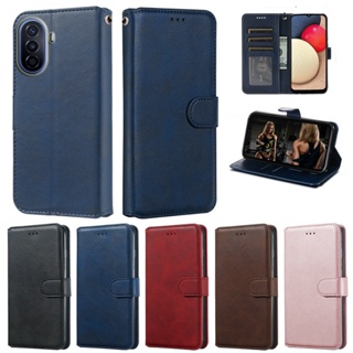 เคสโทรศัพท์หนัง PU ฝาพับ พร้อมช่องใส่บัตร ตั้งได้ สําหรับ Huawei P60 Nova Y91 Y71 11i 11 Pro Ultra