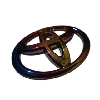 Logo Toyota สีไทเททอง ขนาด 10 cm **จัดส่งเร้ว