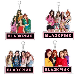 Gp1 พวงกุญแจอะคริลิคใส สองด้าน จี้รูปดาว blackpink lisa JISOO JENNIE ROSE PG1