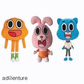 Adven ตุ๊กตานุ่ม รูปการ์ตูนอนิเมะ Amazing World Of Gumball น่ารัก ขนาด 25 ซม. ของเล่นสําหรับเด็ก