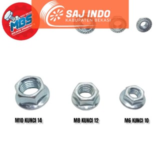 Saj น็อตฝาครอบหน้าแปลน M6 Bolt 10 M8 Bolt 12 M10 Bolt 14 ORIGINAL Steel