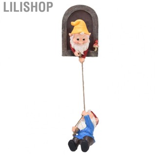 Lilishop Tree Gnome Statue Yard Elf Out Ornament Decorative for Garden for Outdoor