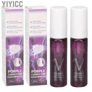 Yiyicc Whitening Toothpaste Freshen Breath Color Corrector Toothpaste Portable