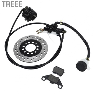 Treee Brake Caliper Disc Rotor  High Stability Hydraulic Disc Brake Kit Rugged Functional Metal Universal  for 50cc To 250cc Dirt Bike Quad ATV Go Kart