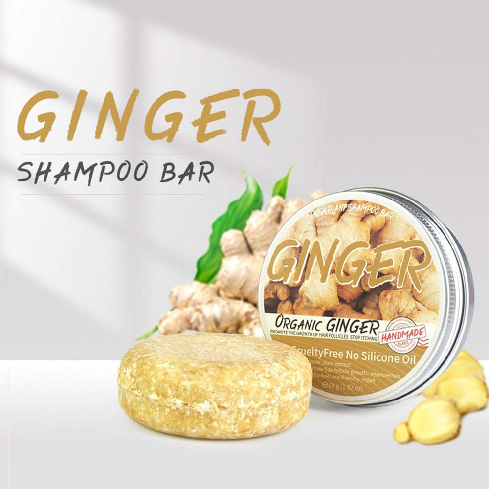 Organic Ginger Shampoo Bar Anti Hair Loss Shmpoo Soap Hair Growth Care Soap