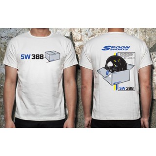 Spoon SW388 เสื้อยืด ผ้าฝ้าย พรีเมี่ยม คุณภาพสูง สไตล์ญี่ปุ่น สําหรับทุกเพศ