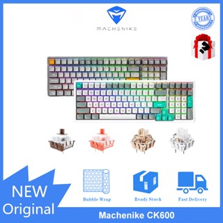 Machenike CK600 คีย์บอร์ด สามโหมด RGB ไฟแบ็คไลท์ เปลี่ยนได้