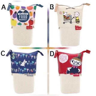 กระเป๋าใส่เหรียญ กระเป๋าเครื่องเขียน ปากกา ดินสอ ลายการ์ตูน Snoopy น่ารัก พับเก็บได้ สไตล์ญี่ปุ่น สําหรับนักเรียน