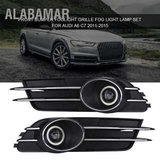 ALABAMAR ชุดไฟตัดหมอกกันชนหน้ากระจังหน้ารถสำหรับ Audi A6 C7 2011-2015