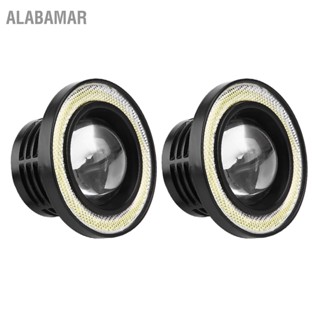 ALABAMAR Universal 2 ชิ้น 10 วัตต์ LED COB Angel Eyes ไฟวิ่งกลางวันไฟตัดหมอกรถยนต์