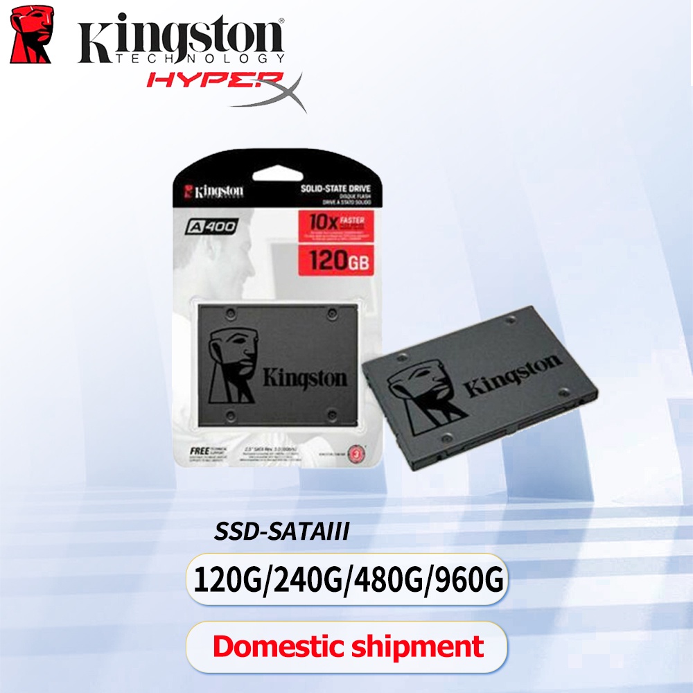 【การจัดส่งในกรุงเทพฯ】Kingston SSD A400 120GB 240GB 480GB SSD SATA3 2.5inch Internal Solid State Drive  Notebook Desktop