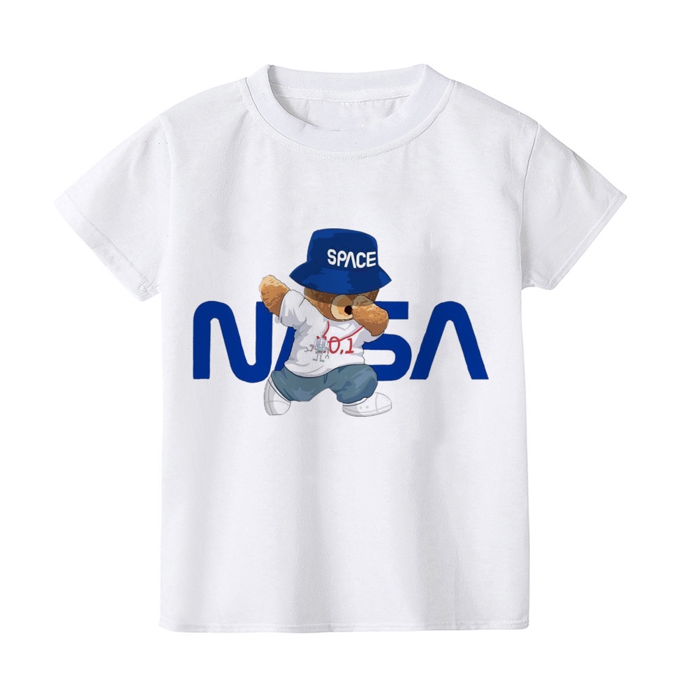 ขายดี ชุดบอดี้สูท เสื้อยืดแฟชั่น พิมพ์ลายหมี สีขาว สําหรับครอบครัว คุณแม่ พ่อ เด็ก - รูปที่ 4