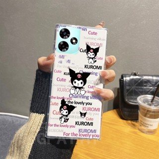 ขายดี เคสโทรศัพท์มือถือแบบนิ่ม ใส กันกระแทก ลายการ์ตูนภาษาอังกฤษ Kabi and Kuromi น่ารัก สําหรับ Realme C53 2023 REALMEC53