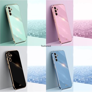 Samsung Galaxy A03S เคส Samsung M02S Cover Samsung M14 เคส Samsung F14 Case เคสโทรศัพท์มือถือแบบนิ่ม สีพื้น หรูหรา เรียบง่าย สําหรับ