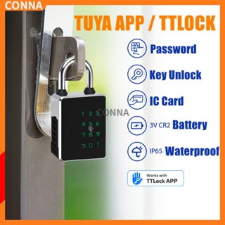 Tuya/ TTLOCK กุญแจล็อกรหัสผ่านอัจฉริยะ แบบโลหะผสมสังกะสี กันน้ํา