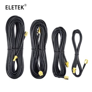 Rg174 SMA ถึง SMA RP SMA ชาย Plug & หญิงแจ็ค Crimp มุมขวา RF…