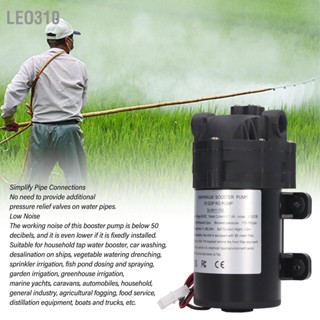 Leo310 DC 24V ไดอะแฟรมบูสเตอร์ปั๊ม 36W ไฟฟ้า Self Priming Transfer Draining ชลประทานปั๊มพร้อม G3/8in หญิงด้าย EU Adapter 200-240V