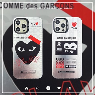 เคสป้องกันโทรศัพท์มือถือ ชุบเงิน ชุบไฟฟ้า ลาย Rei Kawakubo สองด้าน สําหรับ iPhone 11 14 Plus 12 13 Pro Max