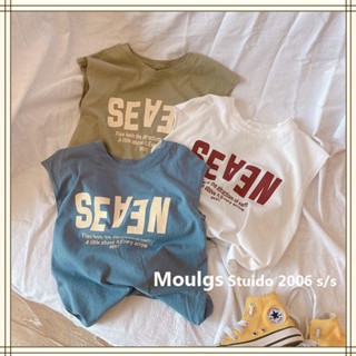 เสื้อกั๊กแขนกุดเด็กชายสไตล์เกาหลี Simple Letter Sleeveless Pullover T-Shirt