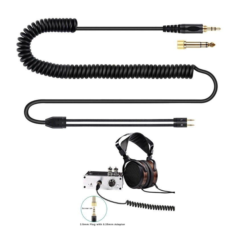 Niki สายถักหูฟัง Dual 2 5 มม.ตัวเชื่อมต่อสําหรับ Hifiman HE400S HE-400I HE560 HE-350 HE1000 V2 Audio