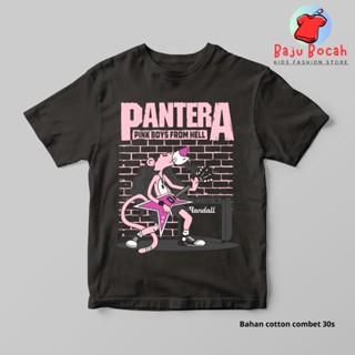 เสื้อยืด พิมพ์ลาย PANTERA BAND สีดํา สําหรับเด็ก