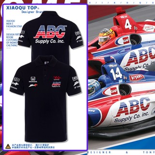 Attitudef1 เสื้อโปโลแขนสั้น พิมพ์ลายรถยนต์ แฟชั่นฤดูร้อน สําหรับผู้ชาย และผู้หญิง