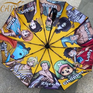 ร่มกันแดด แบบพับได้อัตโนมัติ ลายการ์ตูนลูฟี่ One Piece สินค้ามีจํานวนจํากัด