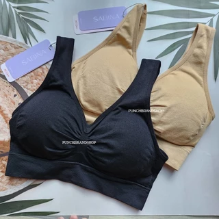 Sabina เสื้อชั้นใน freesize ผ้าทอ อก32-40 ตะขอหลัง ไม่มีโครง รุ่น Habpy Lady รหัส SBXA890