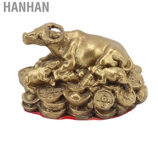 Hanhan Brass Bull Statue  Attracting Wealth Bull Decor  for Living Room