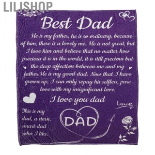 Lilishop Flannel  Dad  Letter Pattern Purple for Outdoor for Indoor