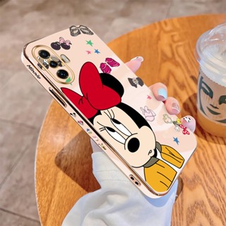 เคสโทรศัพท์มือถือ แบบนิ่ม ขอบสี่เหลี่ยม พิมพ์ลายมินนี่ หรูหรา สําหรับ Xiaomi Poco Pocophone F2 Pro Poco F3 F4 GT