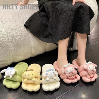 HILTY SHOES น่ารักรองเท้าแตะนุ่มแต่เพียงผู้เดียวแห้งเร็วระบายอากาศ Skidproof Bouncy รองเท้าแตะสำหรับห้องนอนที่บ้าน