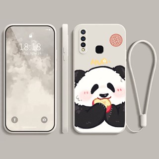 เคส vivo Y19 เคส กรณีโทรศัพท์นิ่มรูปแบบหมีแพนด้าโชคดี