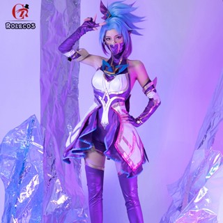 ชุดคอสเพลย์ League of Legends LOL Guardian of Legends Akali cos Kaza Salefani ครบชุด