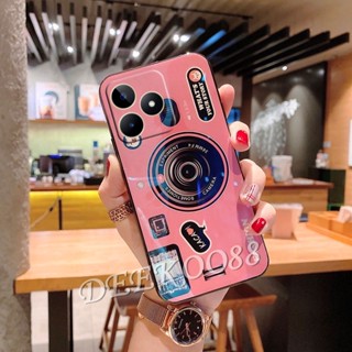 เคสป้องกันโทรศัพท์มือถือ แบบนิ่ม ลายกล้องถ่ายรูป สําหรับ Realme C53 C55 NFC GT NEO 5 SE 9i 10T 10 Pro+ Pro 5G Coca-Cola Edition 4G C53 10ProPlus