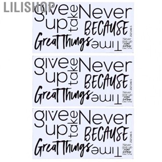 Lilishop Never Give Up Wall  Wear Resistant Motivational Wall Decal for Dining Room