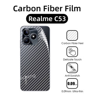 ฟิล์มกันรอยหน้าจอ แบบใส คาร์บอนไฟเบอร์ ผิวด้าน กันรอยขีดข่วน สําหรับ Realme C53 Narzo N53 RealmeC53 RealmeNarzoN 3 ชิ้น