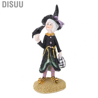 Disuu Witch Doll Sculpture Decor  Lifelike Witch Dolls Figure  for Home