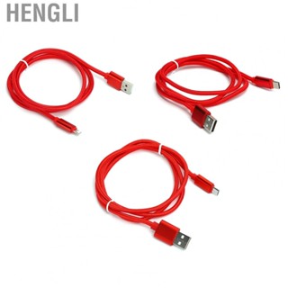 Hengli 1M Heavy Duty Braided USB  Charging Cable Data Sync  Cable Lead Red