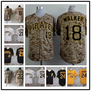 เสื้อกีฬาเบสบอล ปักลาย Mlb Pittsburgh Pirates สําหรับผู้ชาย