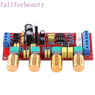 FALLFORBEAUTY บอร์ดพรีแอมป์ขยายเสียง เสียงเบา AC 12V NE5532 Hifi