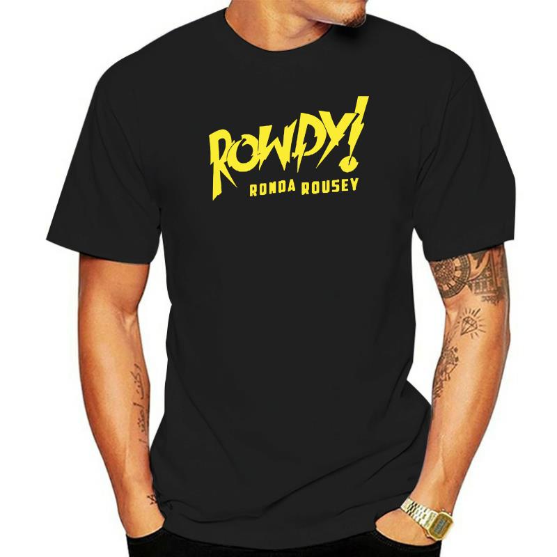 เสื้อยืด ผ้าฝ้าย 100% พิมพ์ลาย Ronda Rousey Rowdy Ronda 6 ขนาด สําหรับคู่รัก S - 3XL