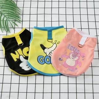 🇹🇭พร้อมส่ง🇹🇭💕เสื้อกล้ามแต่งสีขอบ *พร้อมห่วงสำหรับคล้องสายจูง 🐶🐱🐰 for pet เสื้อสุนัข ชุดหมา ชุดแมว