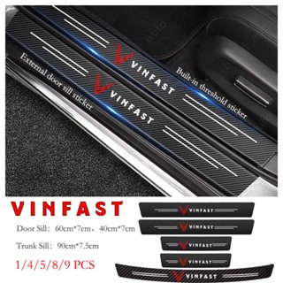 สติกเกอร์คาร์บอนไฟเบอร์ ป้องกันรอยขีดข่วน อุปกรณ์เสริม สําหรับ Vinfast Lux A Fadil President SA VF E34