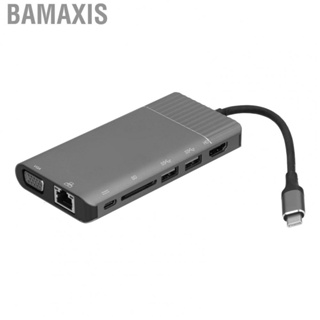 Bamaxis Multifunctional Docking Station  High Definition 8 in 1 USB C Hub High Resolution  for Vista for IOS for OS X