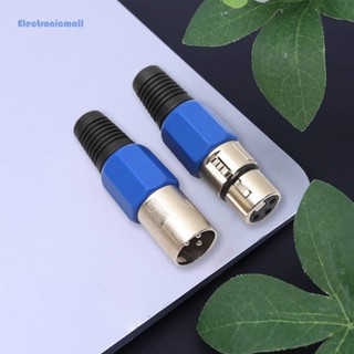 [ElectronicMall01.th] แจ็คเสียบไมโครโฟน XLR 3Pin ตัวเมีย 2 5 10 คู่