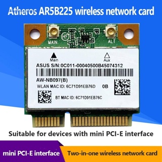 [ElectronicMall01.th] อะแดปเตอร์การ์ดไร้สายบลูทูธ PCI-E WiFi AR5B225 2.4Ghz 300M